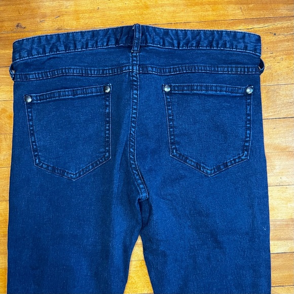 FREE PEOPLE Skinny Leg, Dark Blue Wash Jeans - Size 30 - Picture 10 of 12